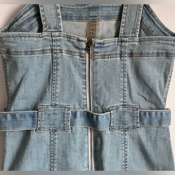 AMERICAN EAGLE Super Stretch Denim Overall Dress - Picture 6 of 11